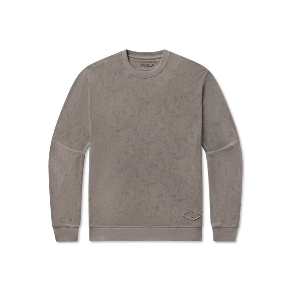 Dark Gray Waterfowl Print