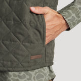 Dark Olive | On Model Logo Pocket Detail