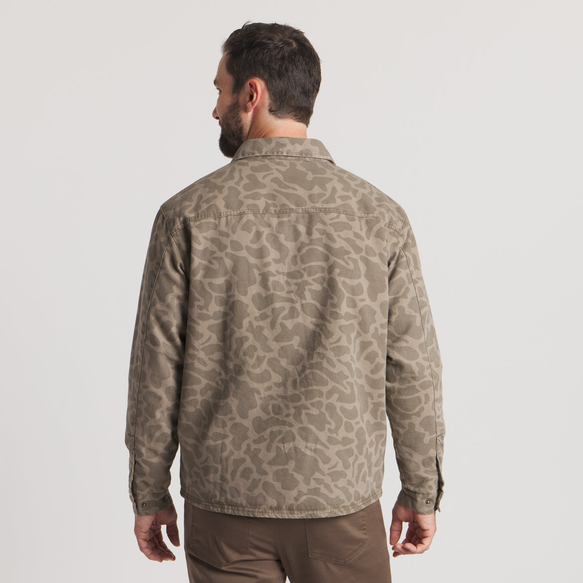 Dark  Brown  Camo | ON MODEL BACK