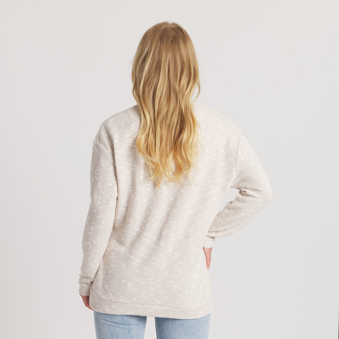 Tan &  Oatmeal | On Model Back