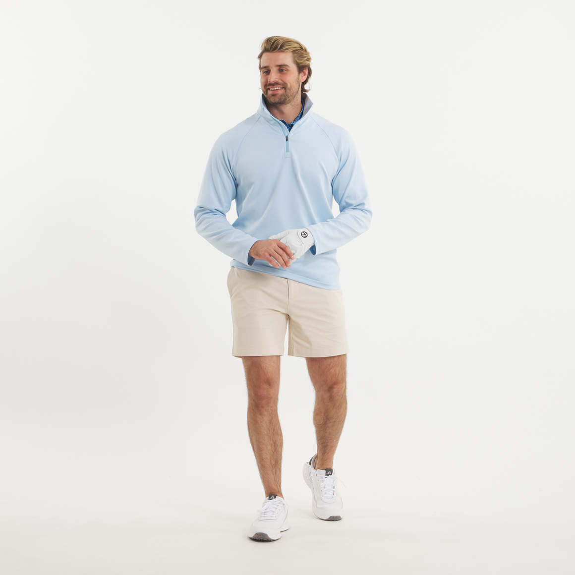White  &  Light  Blue | ON MODEL OUTFIT
