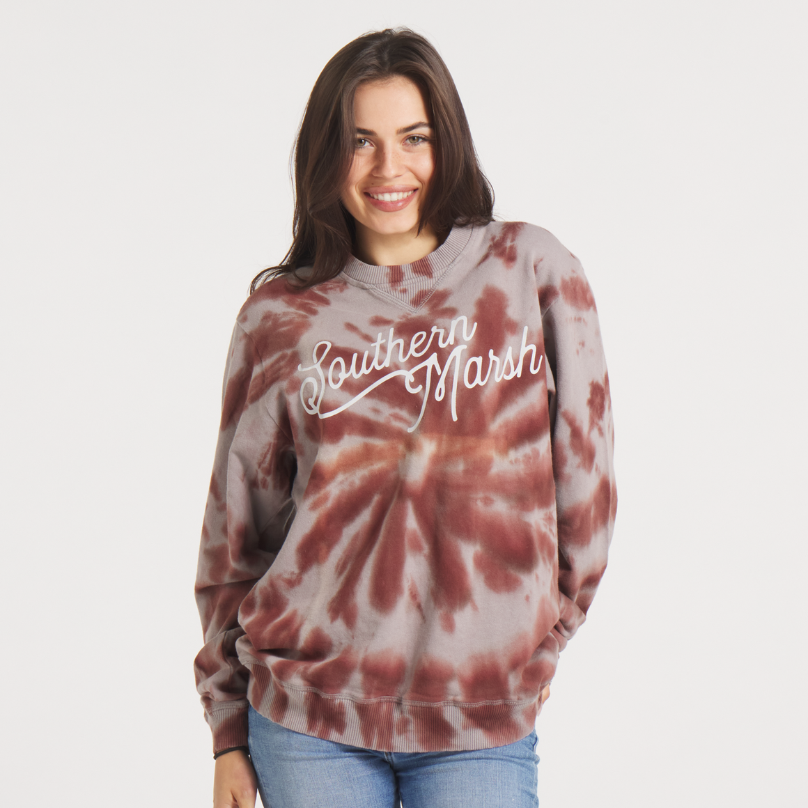 Gray and Maroon | ON MODEL FRONT