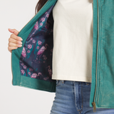 Washed    Dark  Green | ON MODEL LINING SHOT