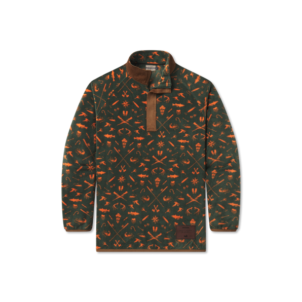 Dark Green and Neon Orange Woods