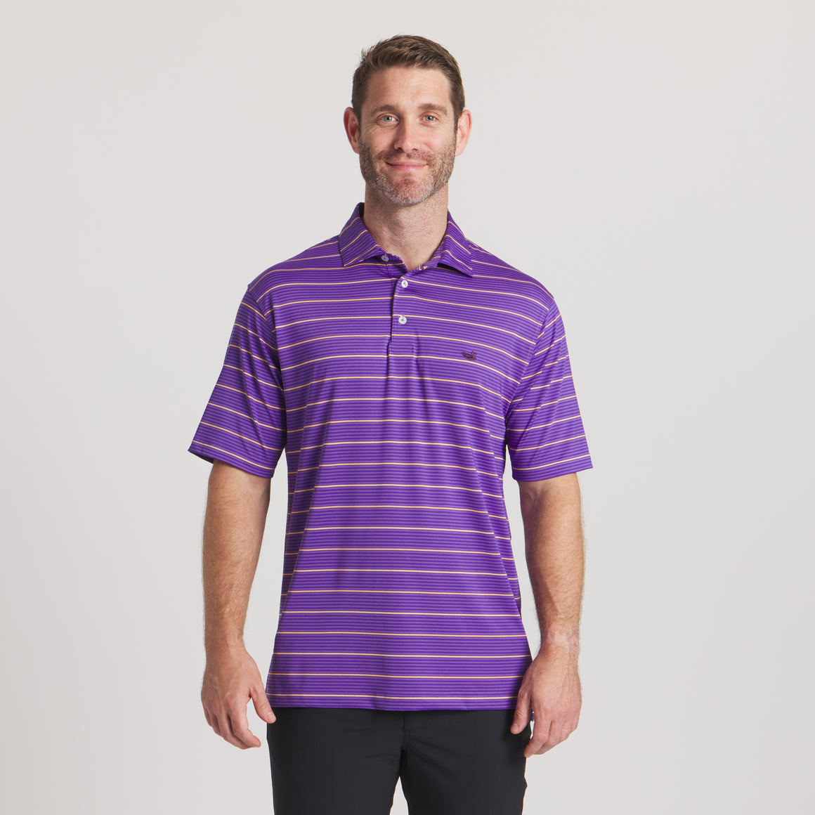 Purple & Yellow Gridiron | On Model Front