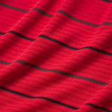 Red & Charcoal Gridiron | Detail