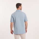 French Blue Relaxed Stripe | On Model | Back
