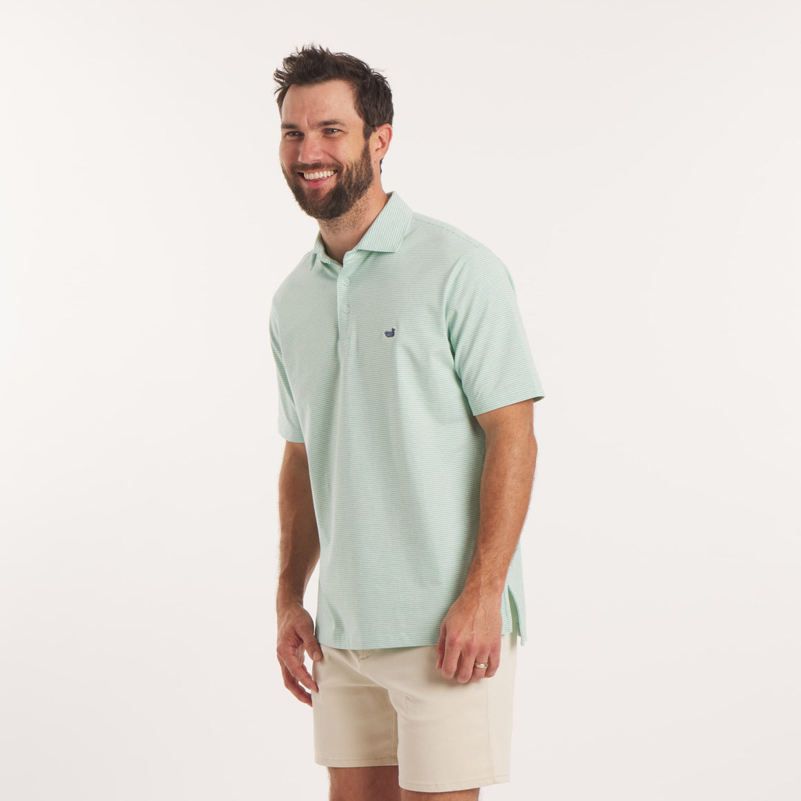 Mint Relaxed Stripe | On Model | Front 2