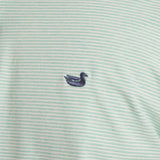 Mint Relaxed Stripe | Logo Detail