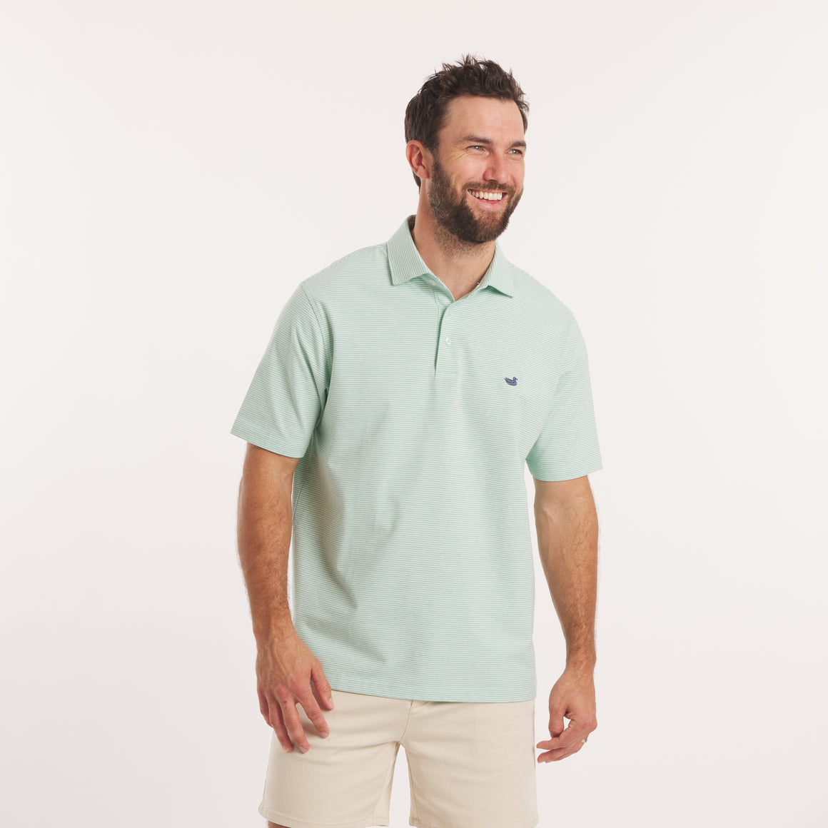 Mint Relaxed Stripe | On Model Front