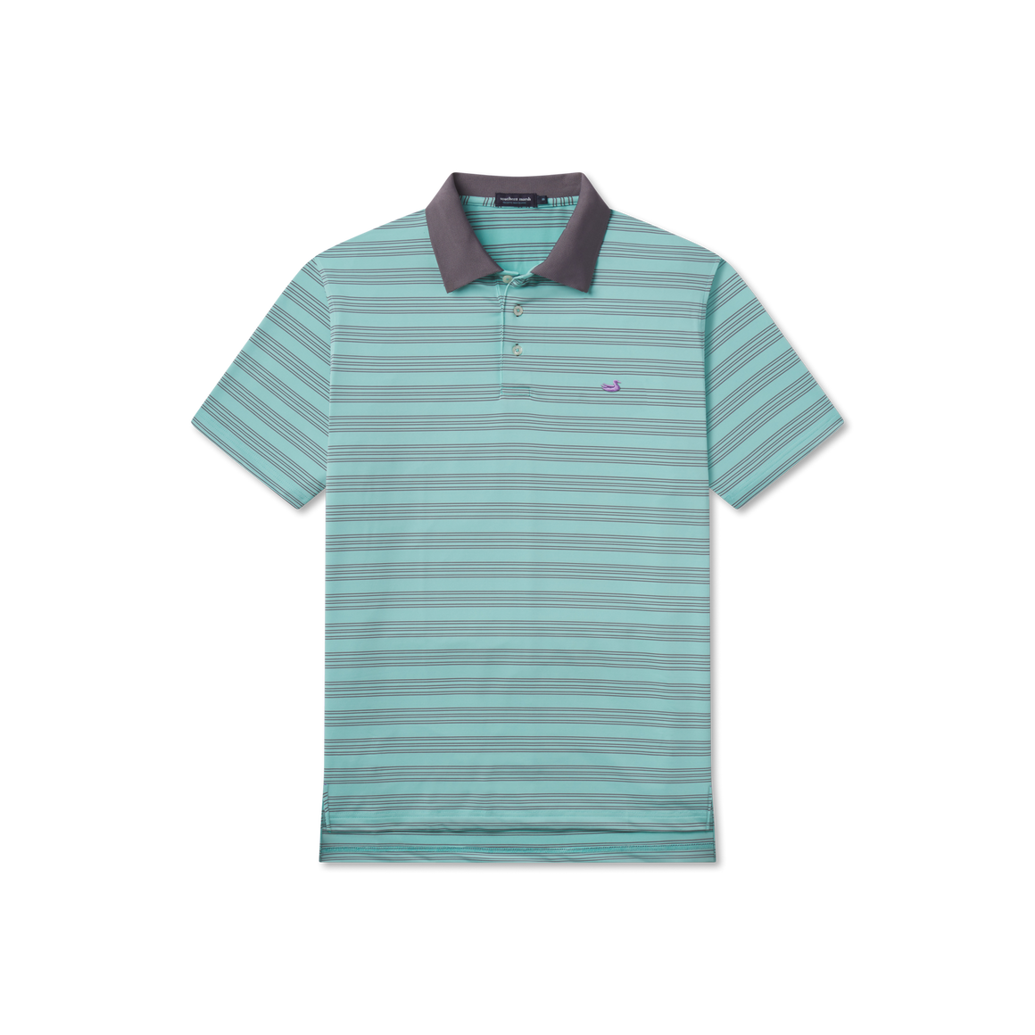 Antigua Blue and Midnight Gray Stripe | Front