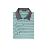 Antigua Blue and Midnight Gray Stripe