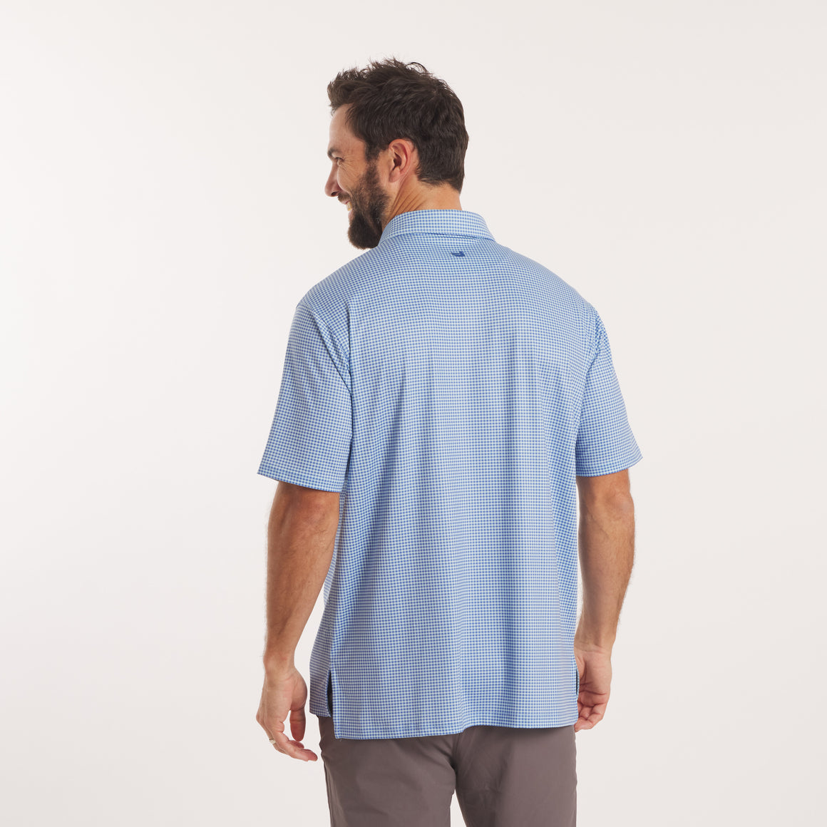 Slate & Mint Gingham | On Model Back
