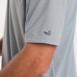 Mist Blue Mesh | On Model | Detail