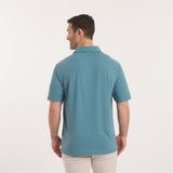 Teal Blue Mesh | On Model | Back