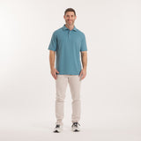 Teal Blue Mesh | On Model | Front 3