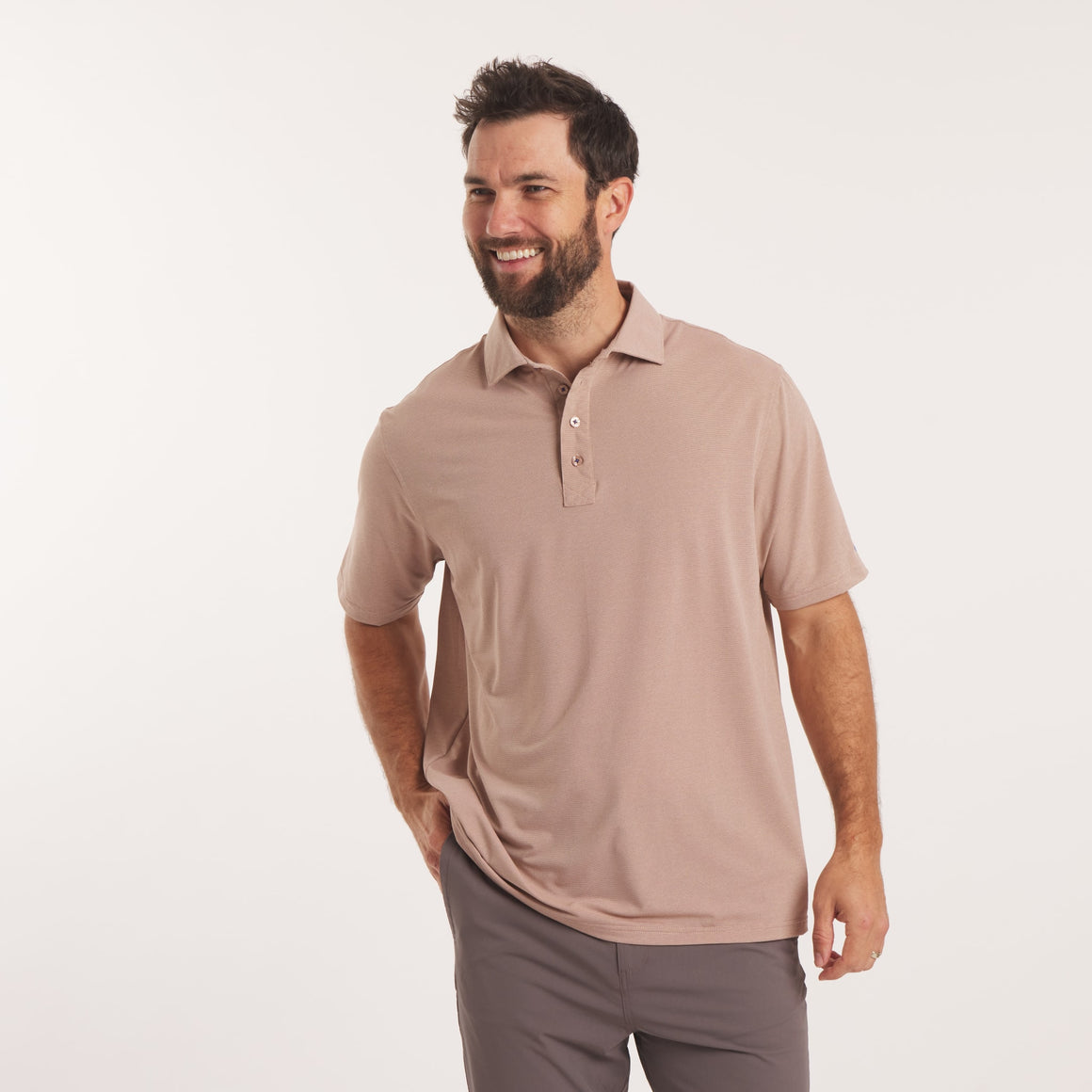 Washed Peach Mesh | On Model | Front 2