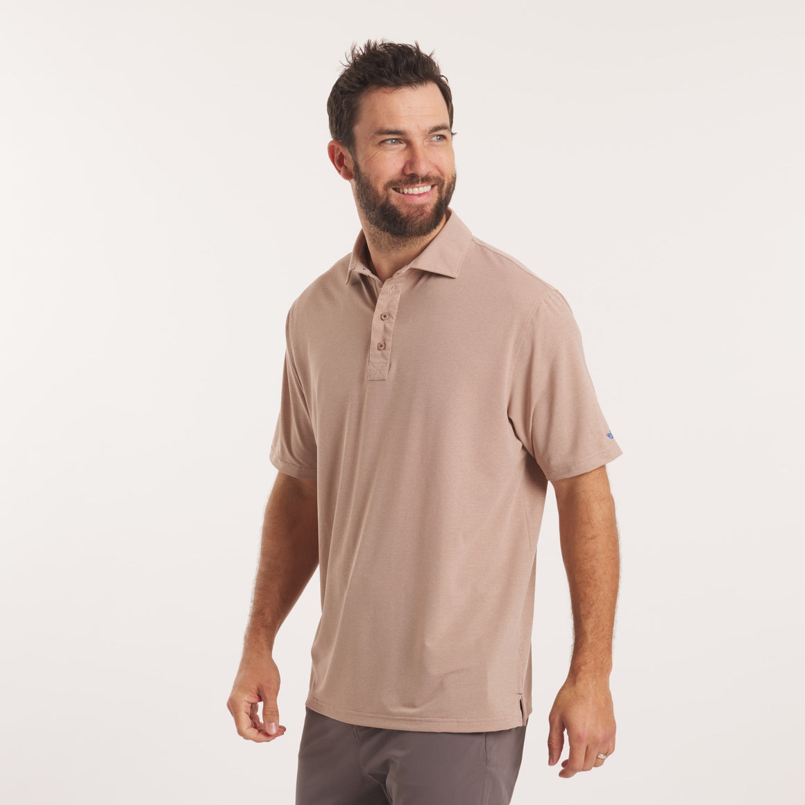 Washed Peach Mesh | On Model | Front 3