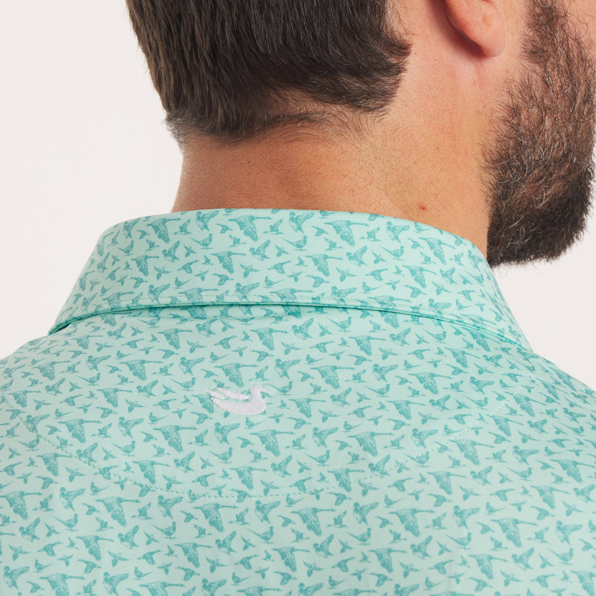 Antigua Blue | On Model Back Detail