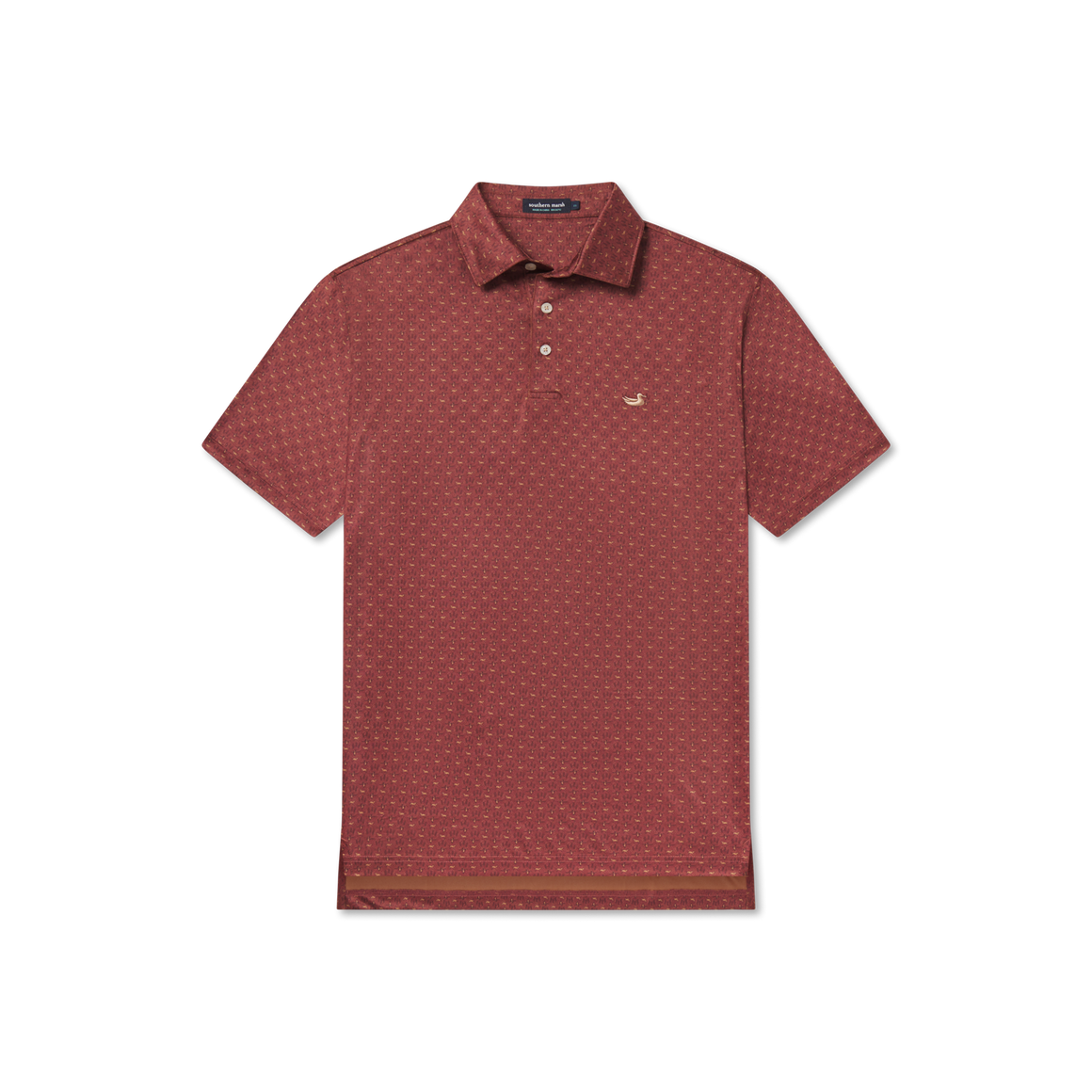 Burnt Red & Tan Microprint | Front