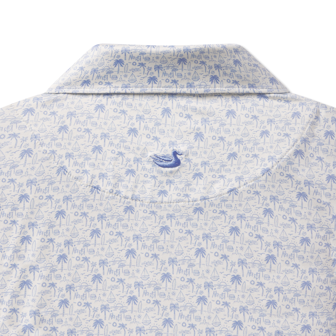 French Blue &          White | Back Detail
