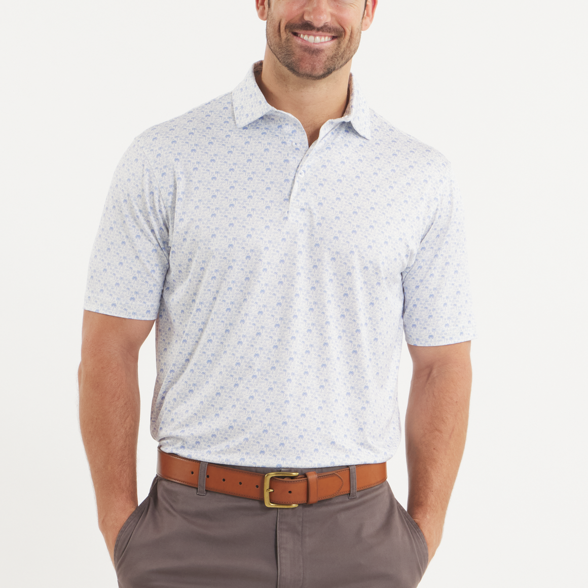 French Blue &          White | ON MODEL FRONT