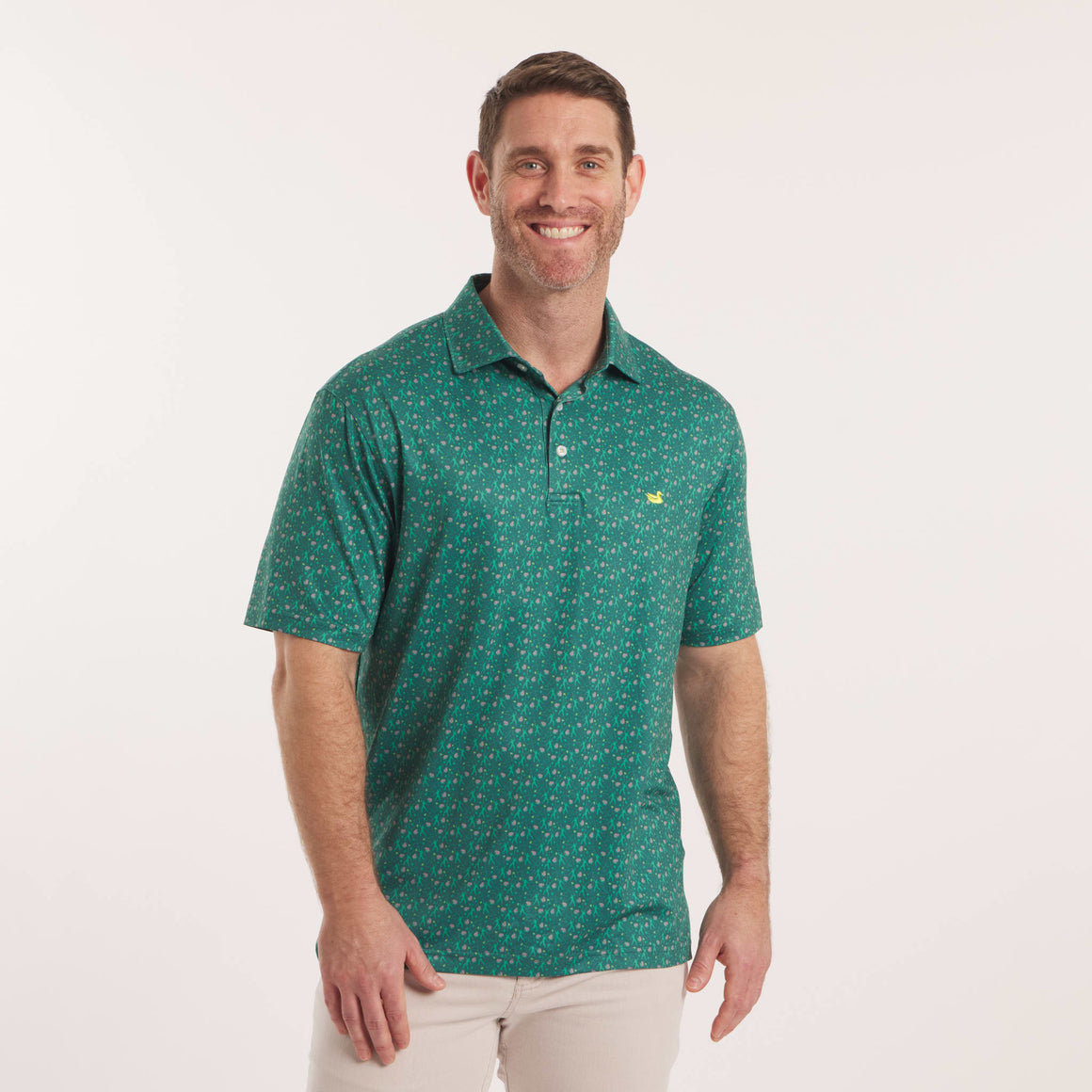 Champions Green Print | On Model | Front