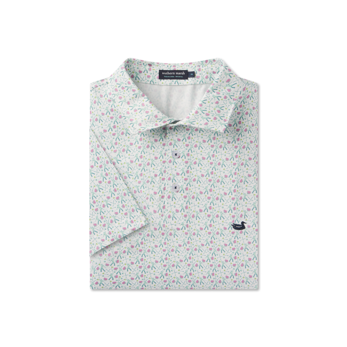 White Golf Print