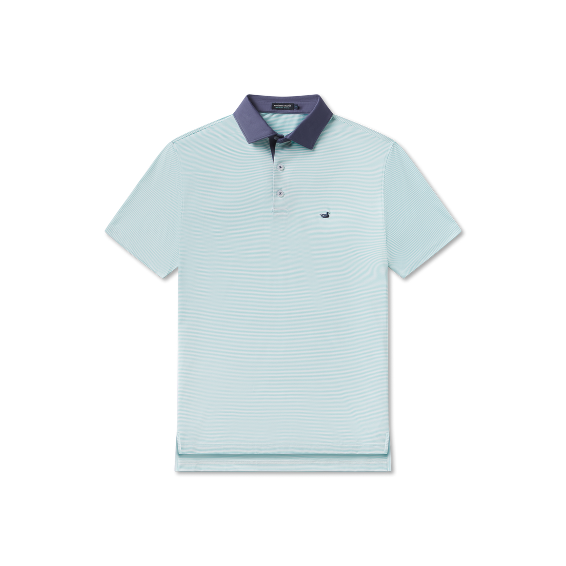 White & Antigua Blue | Front