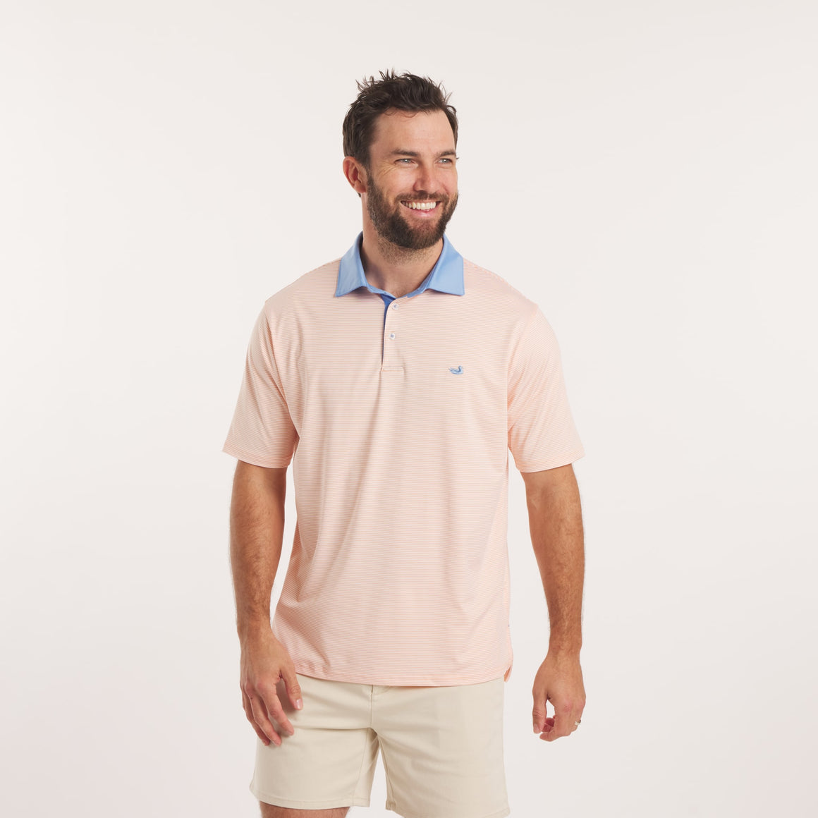 Peach & White | On Model | Front