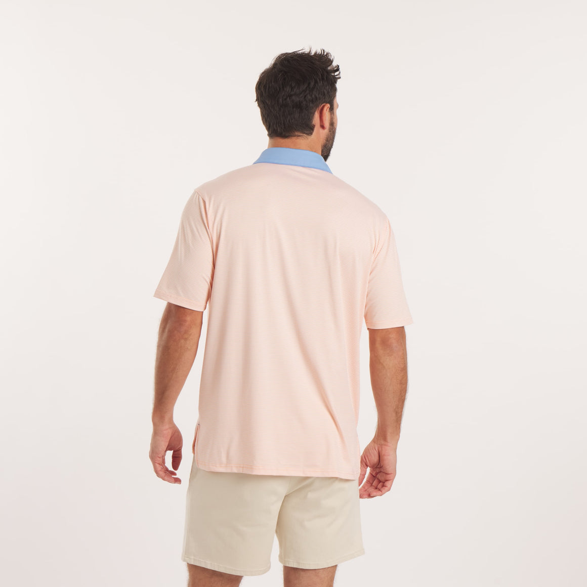 Peach & White | On Model | Back