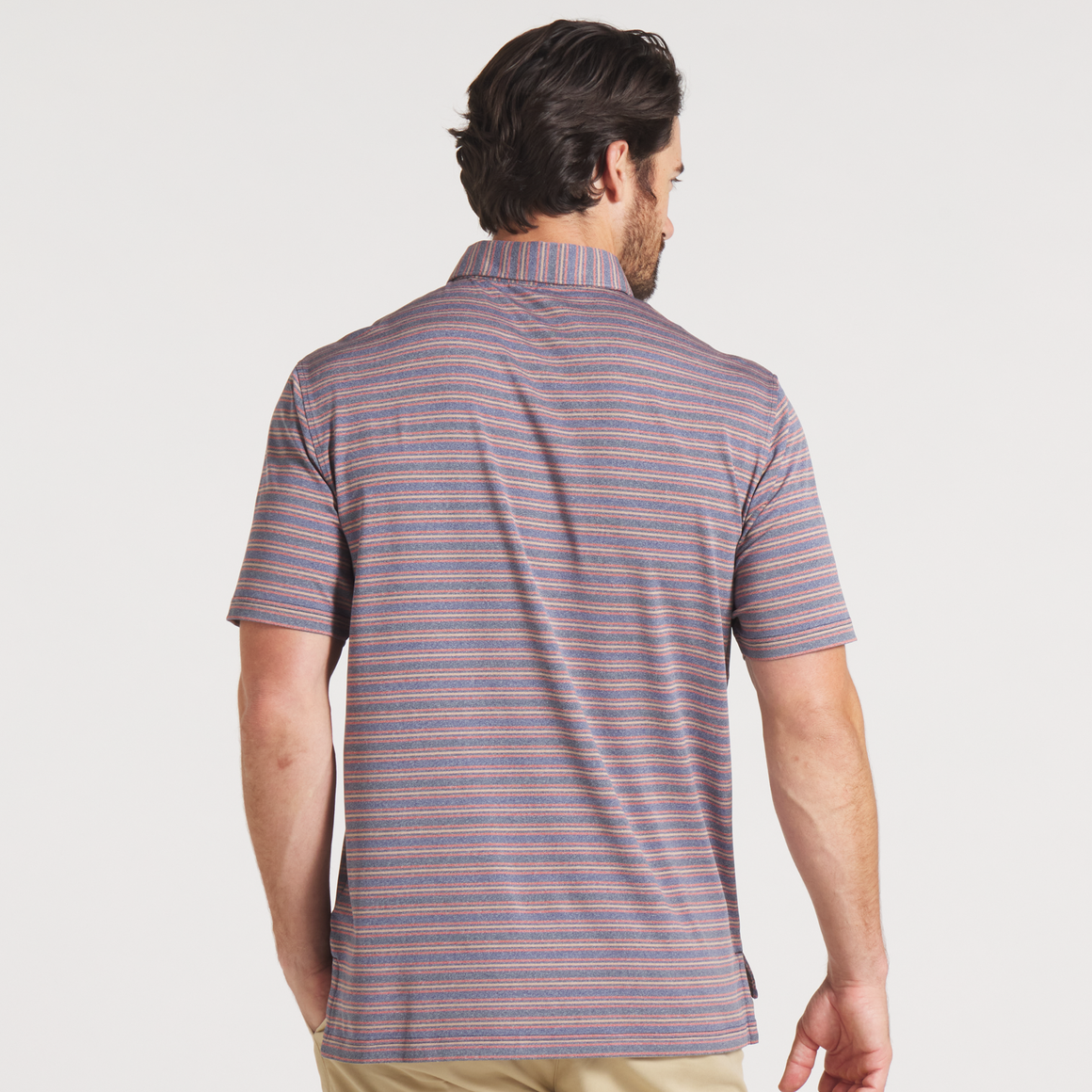 Navy & Red Maybourne | ON MODEL BACK