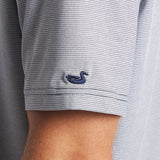 White & Navy Marin | ON MODEL DETAIL