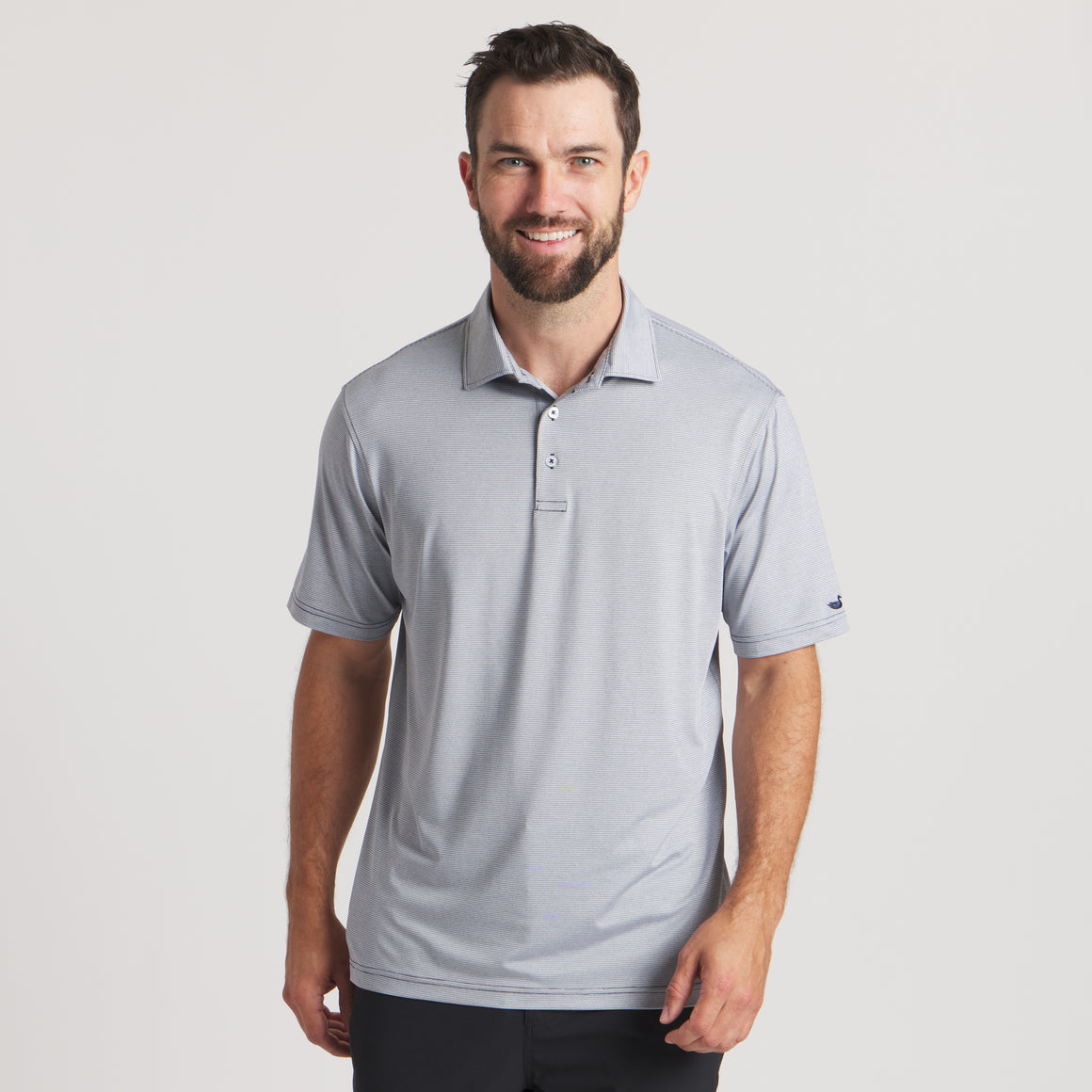 White & Navy Marin | ON MODEL FRONT