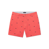 Coral with Printed Ducks
