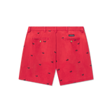 Vintage Red with Printed Ducks | Back