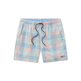 Blue and Orange Seersucker Gingham | Dockside Swim Trunk | Seersucker Gingham | Swim Shorts