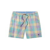 Purple Green and Gold Seersucker Gingham