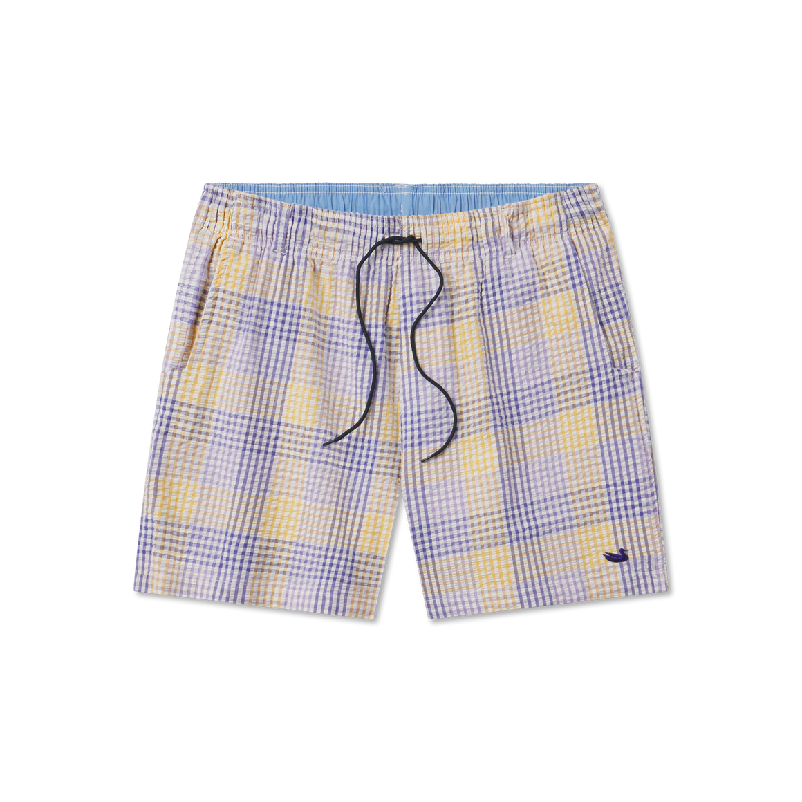 Purple and Yellow Seersucker Gingham