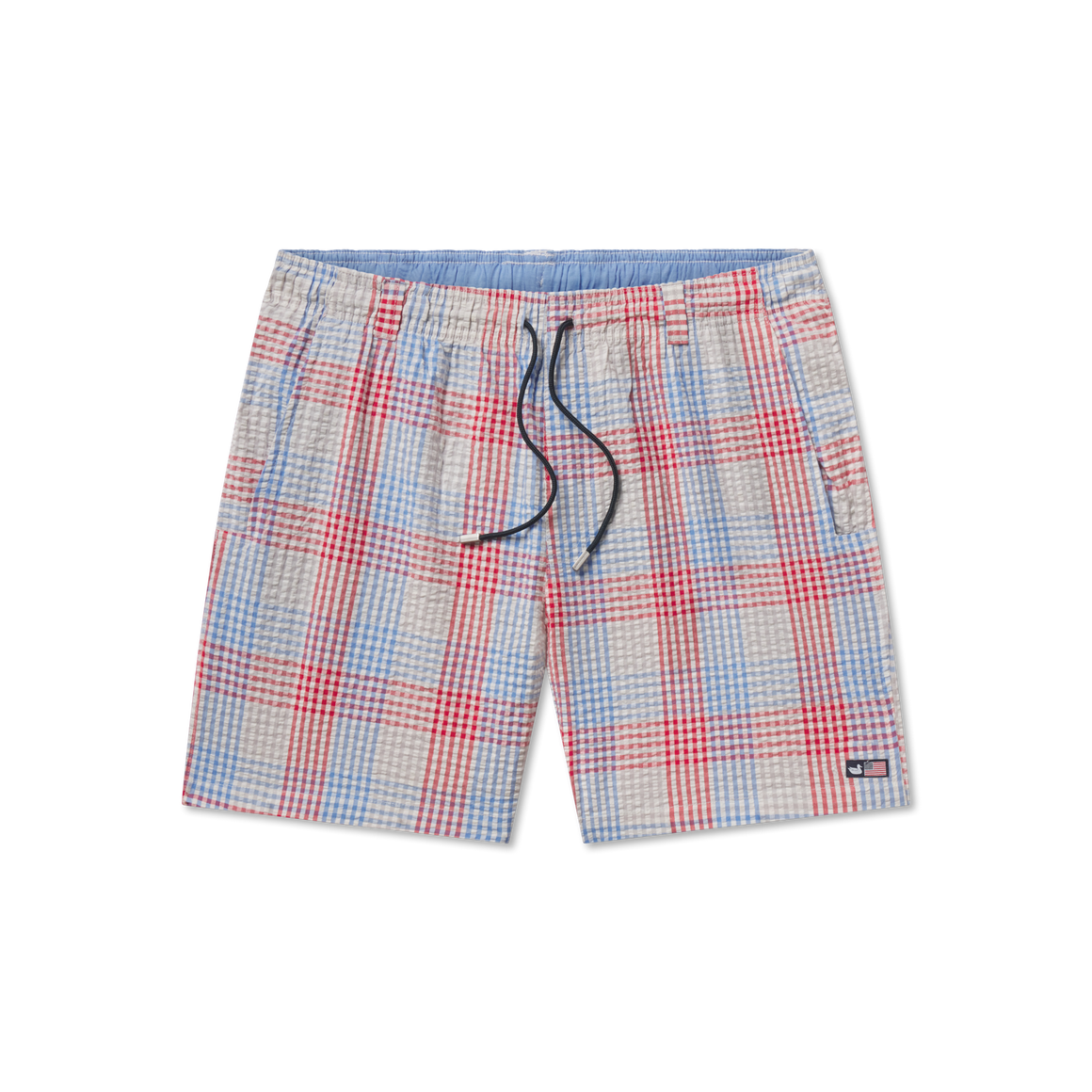 Red and Blue Seersucker Gingham