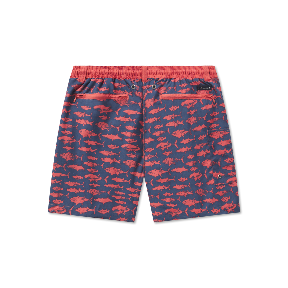 Navy and Red | Back