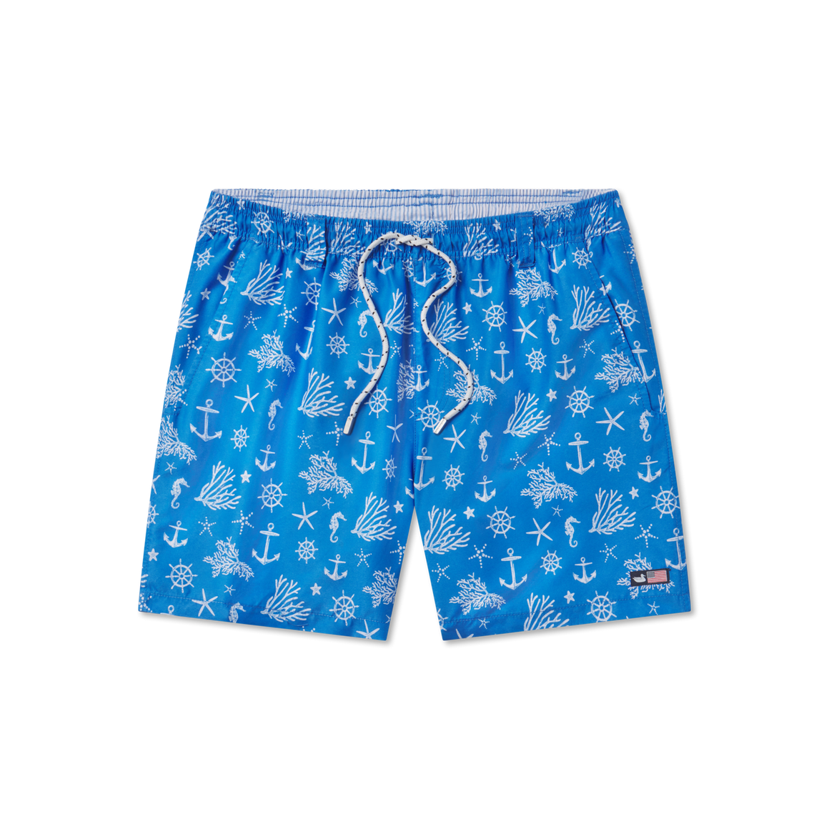 French Blue and White Anchor
