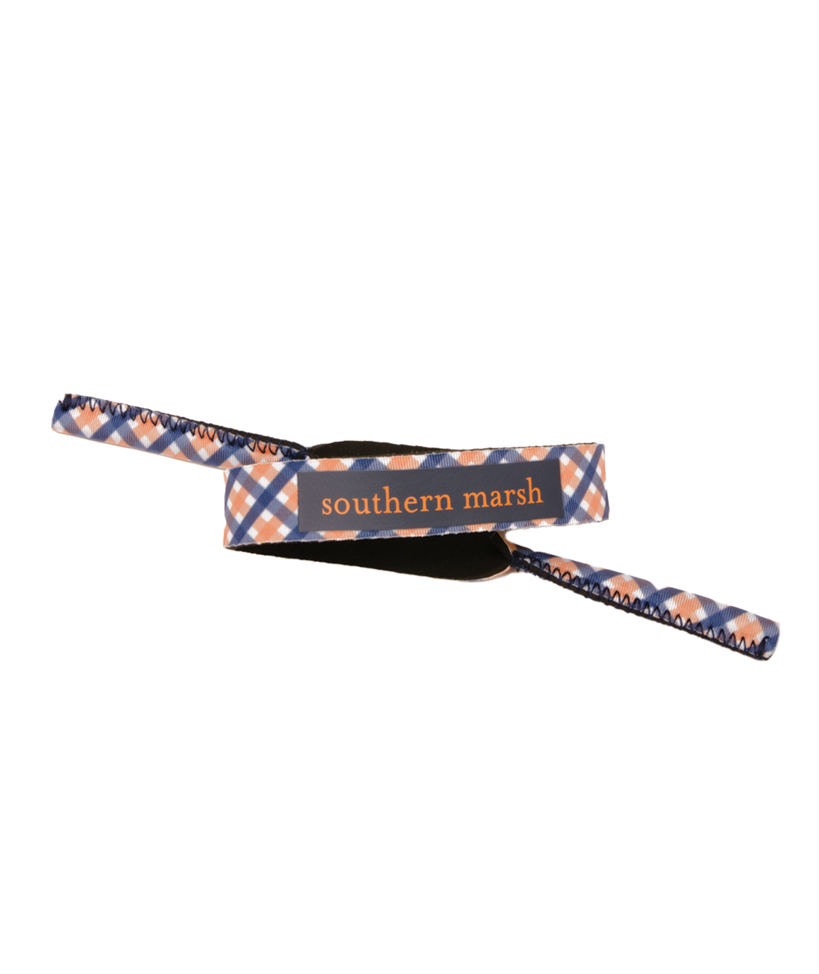 Gingham - Navy and Orange