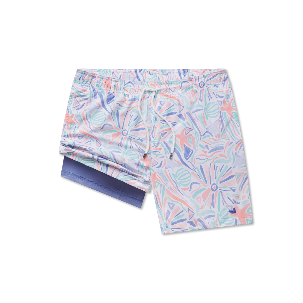 Peach and Antigua Blue | Liner