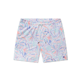Peach and Antigua Blue