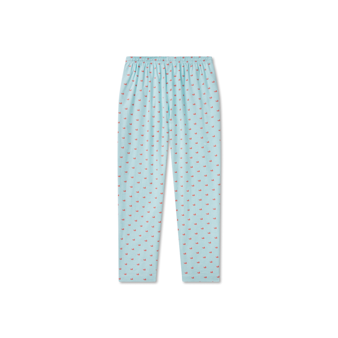 Antigua Blue with Coral Ducks |  Back