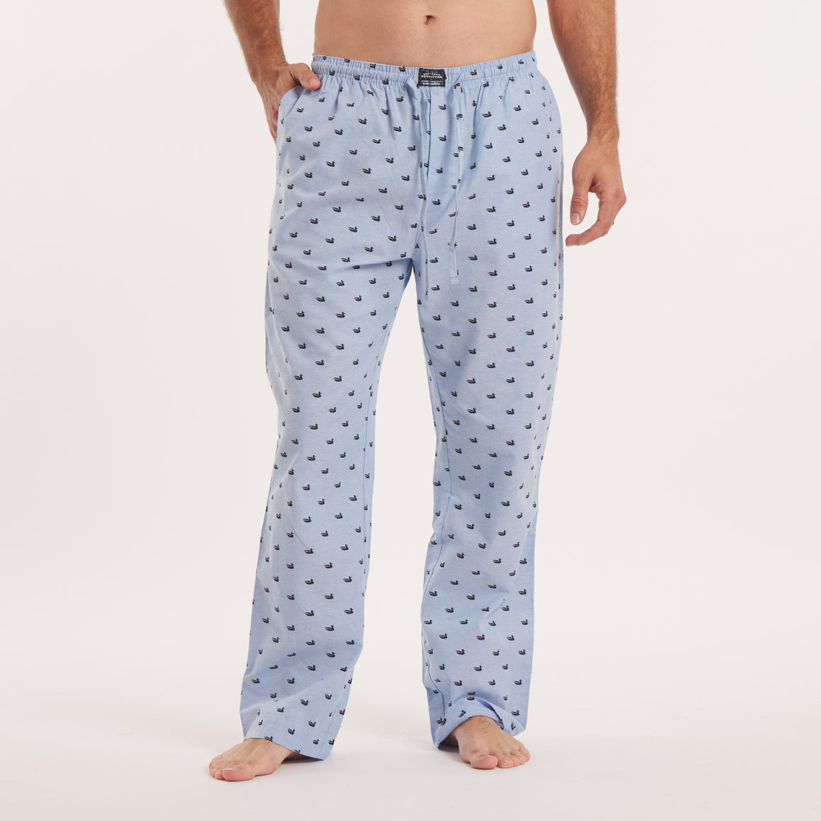 Light Blue with Navy Ducks | On Model Front