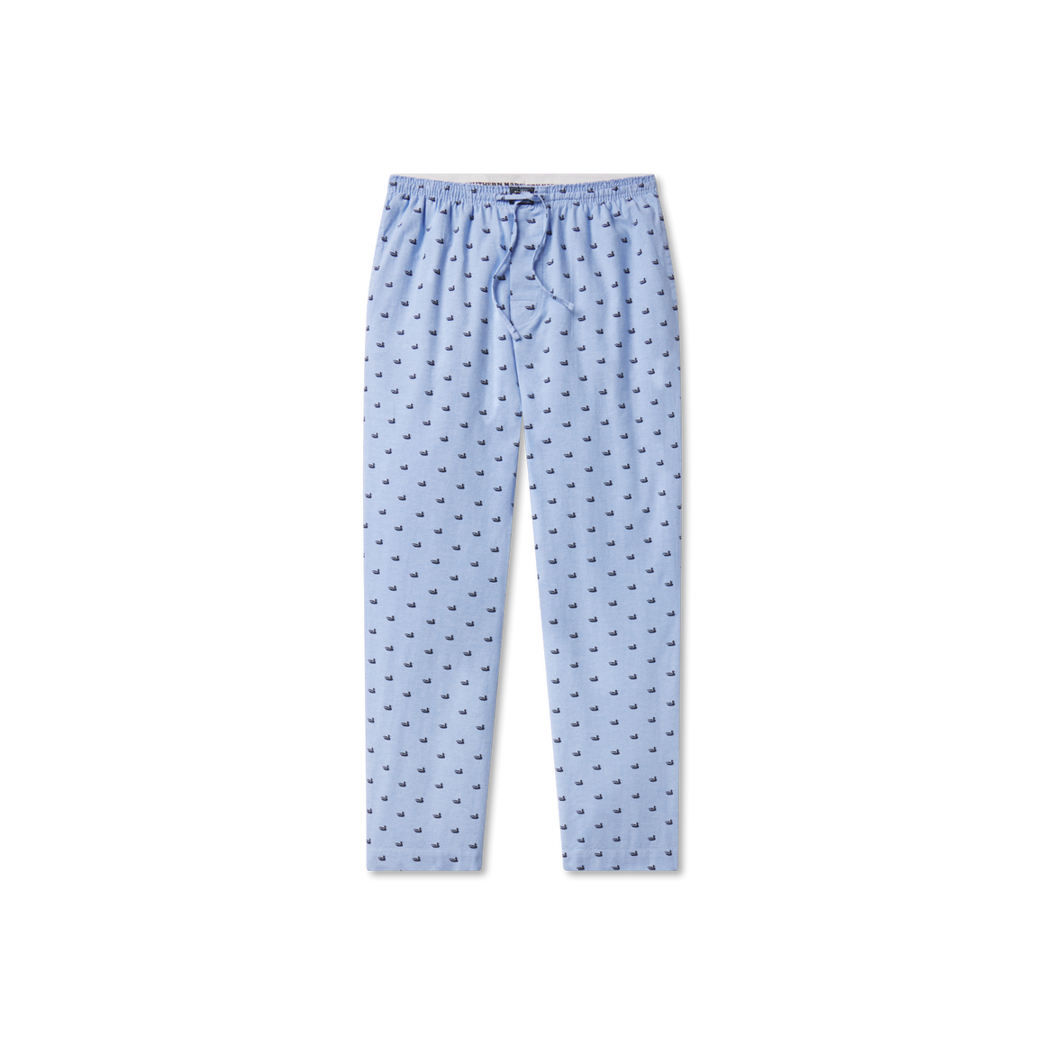 Light Blue with Navy Ducks