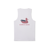 White | Authentic Flag Tank Top | Back