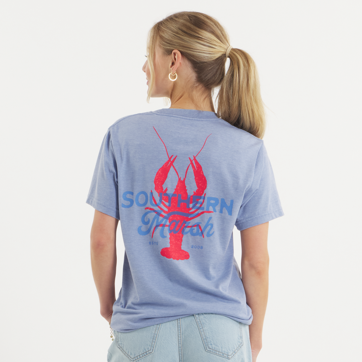 Washed Blue | on model back